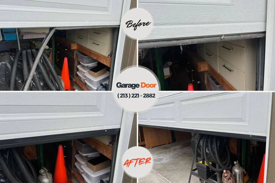 Before and after: garage door repair Port Monmouth, NJ